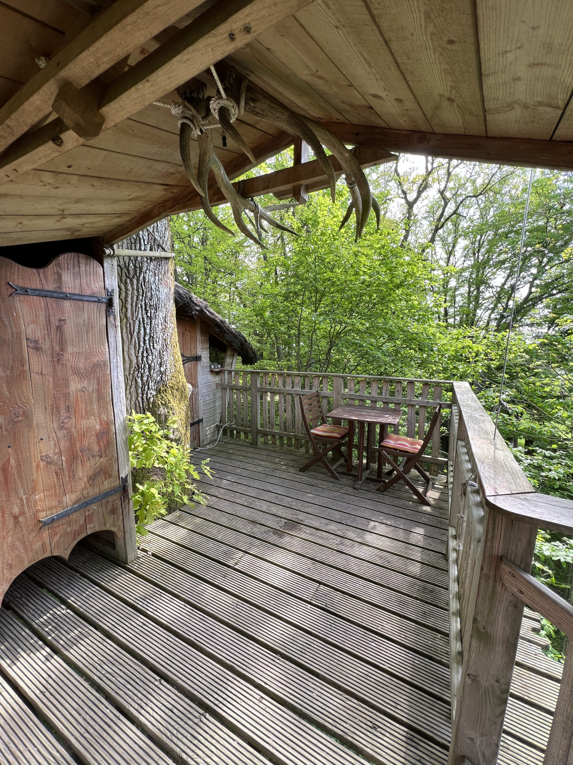 Terrasse de la cabane perchée