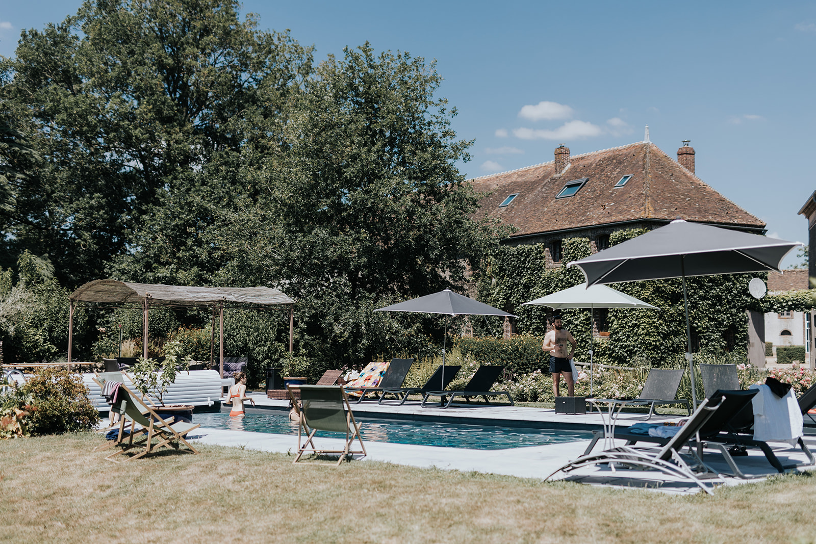 Mariage perche piscine brunch